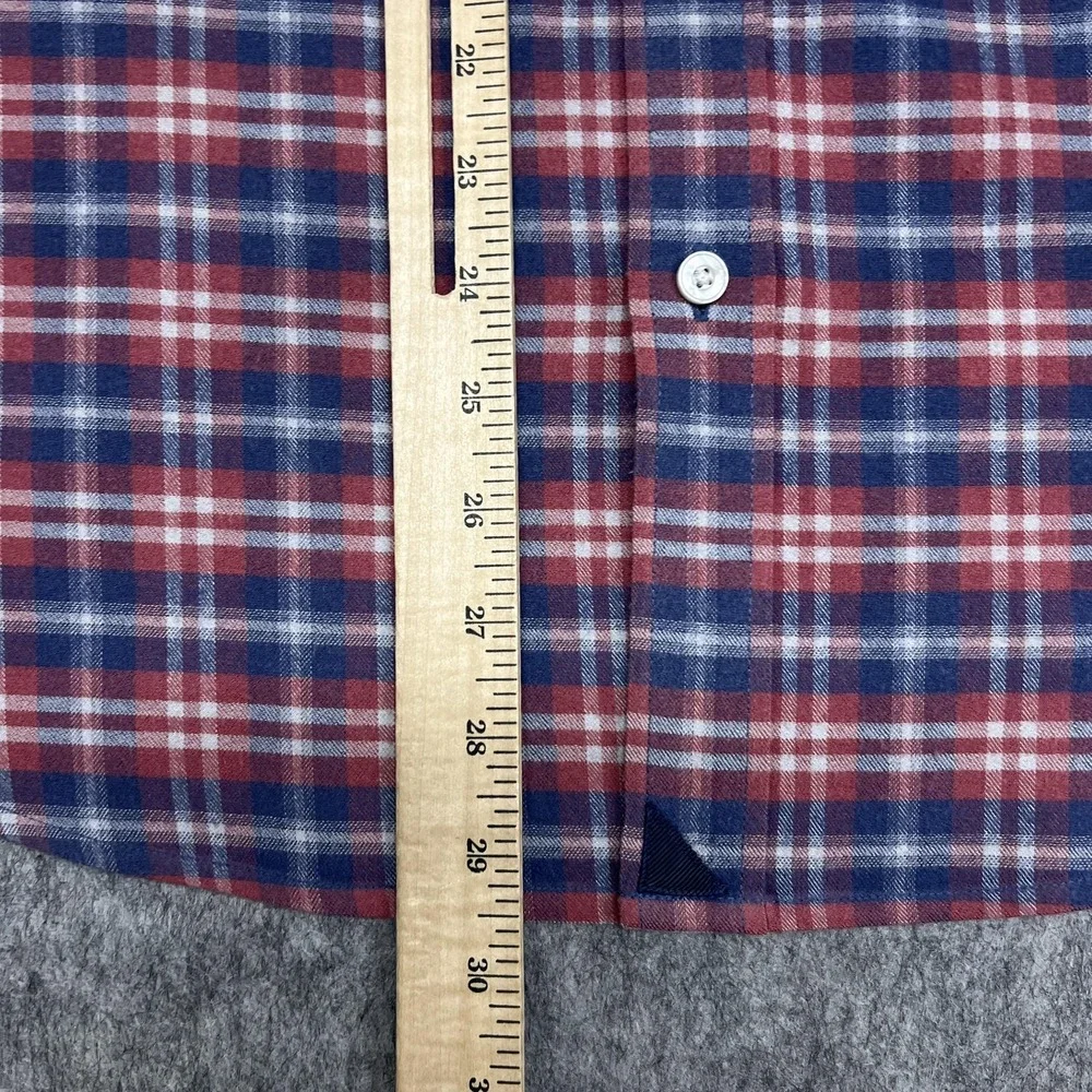 UNTUCKit Shirt Mens XL Red Blue Plaid Radda Relaxed Fit Long Sleeve Button Front